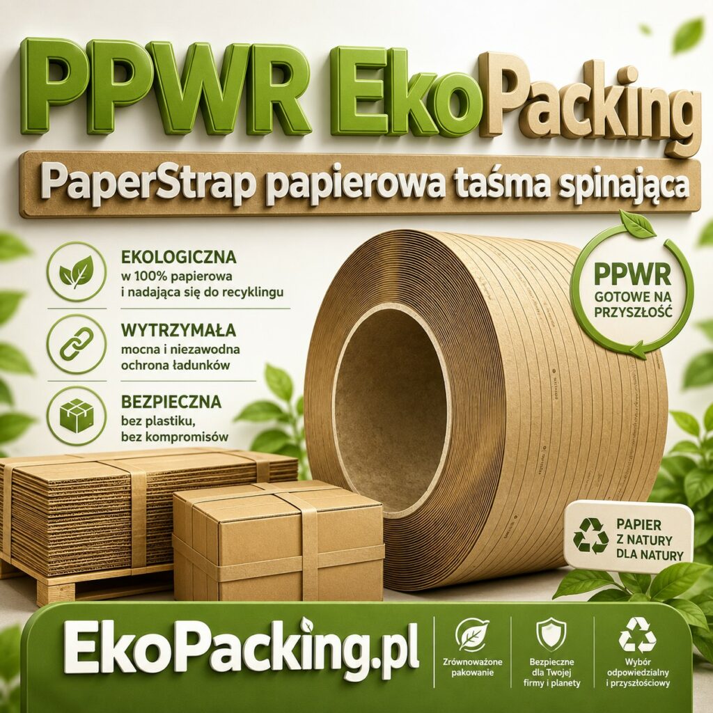 Taśmy spinające PaperStrap w kontekście PPWR — papierowa alternatywa dla taśm PP w pakowaniu zbiorczym, e-commerce i logistyce